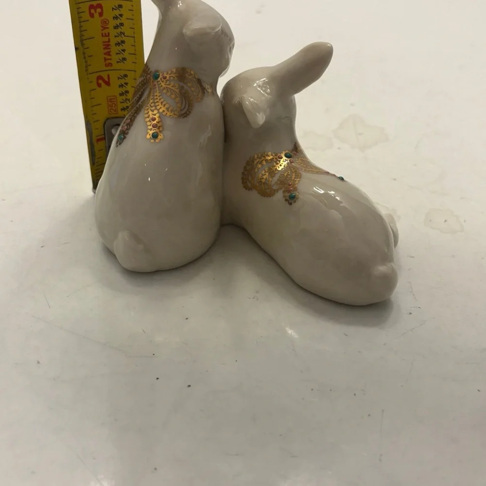 Lenox China Jewels Bunnies Figure